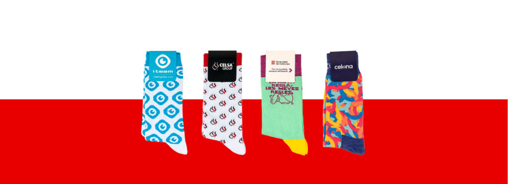 Custom logo socks for business